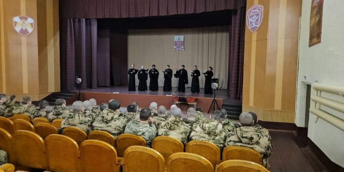Концерт в 17-м Центре подготовки личного состава Северо-Западного округа войск национальной гвардии РФ