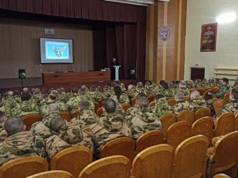 Беседа в Центре подготовки личного состава войск национальной гвардии РФ